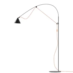 Midgard AYNO L golvlampa, 2700 K, svart - orange