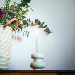 Mifuko Kandili ljusstake E, krämvit