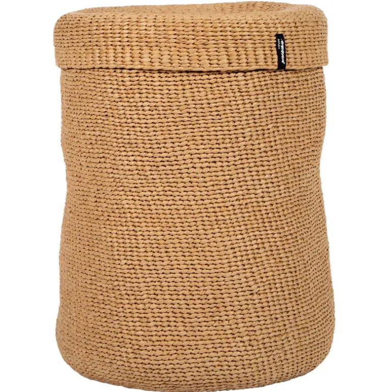 Mifuko Kiondo korg med lock, XL, brun