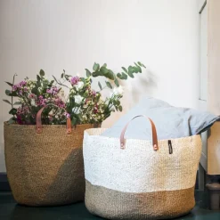 Mifuko Kiondo marknadskorg, L, brun