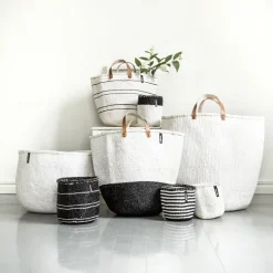 Mifuko Kiondo marknadskorg, XL, vit