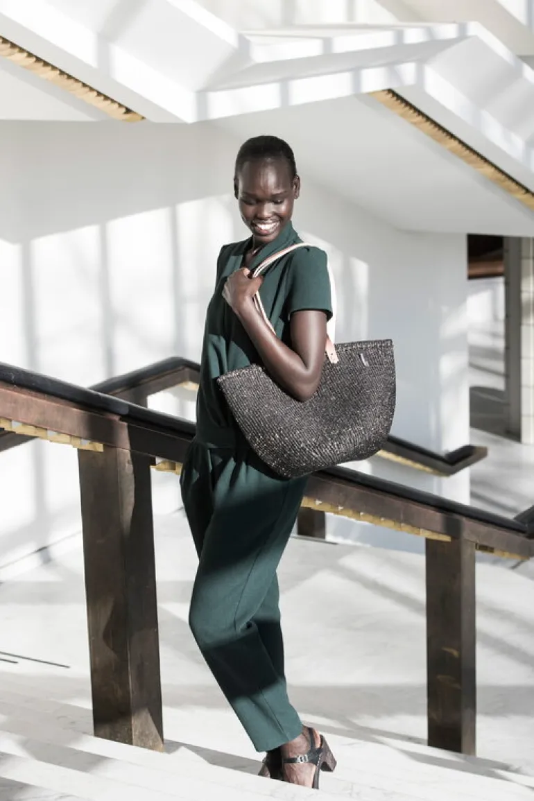 Mifuko Kiondo shopperkorg, M, svart