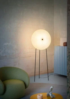 Miniforms Rificolona golvlampa, vit måne