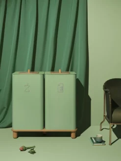 Mizetto Arkad återvinningskärl, blekgrön