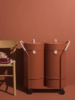 Mizetto Bin There set, vagn och 2 behållare, L, kopparbrun