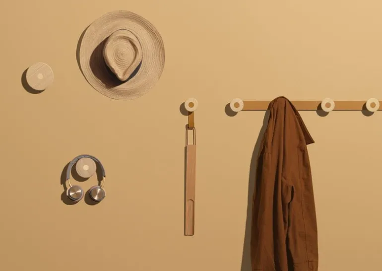 Mizetto Bloom Wall, klädhängare, djup brun