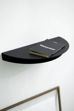 Moebe Half Moon hylla, stor, svart