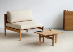 Moebe Rectangular soffbord, 60 cm, ek