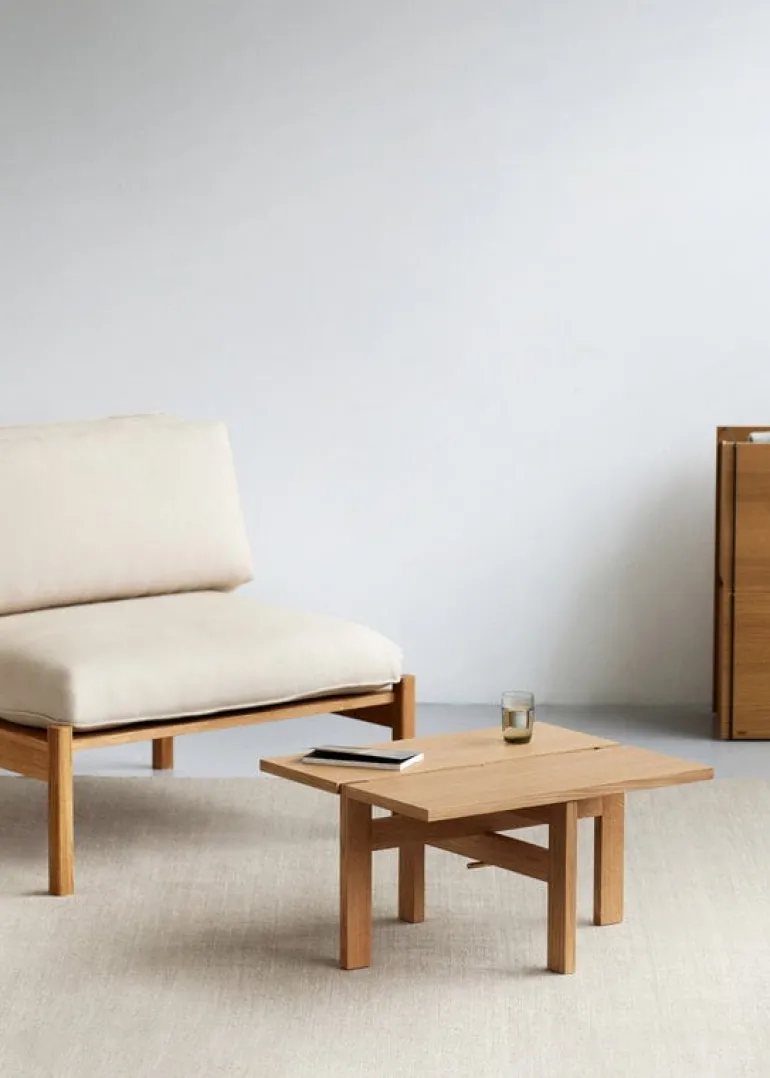 Moebe Rectangular soffbord, 60 cm, ek