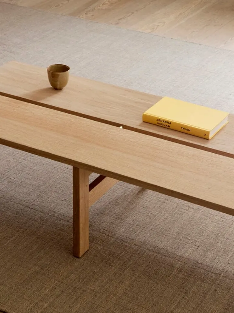 Moebe Rectangular soffbord, 115 cm, ek