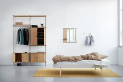 Moebe Spegel med hylla, 70 cm, ek