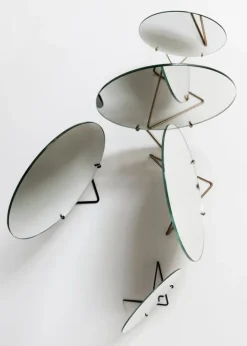 Moebe Stående spegel 20 cm, mässing