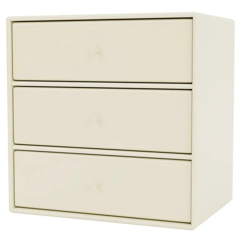 Montana Furniture Montana Mini modul med 3 lådor, 150 Vanilj