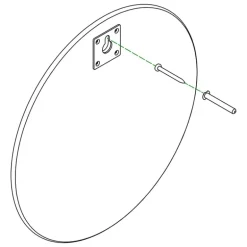 Montana Furniture Montana rund minispegel, 135 Monarch