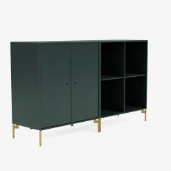 Montana Furniture Pair sideboard, mässingsben - 163 Svart jade