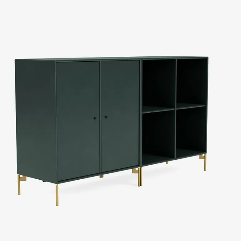 Montana Furniture Pair sideboard, mässingsben - 163 Svart jade