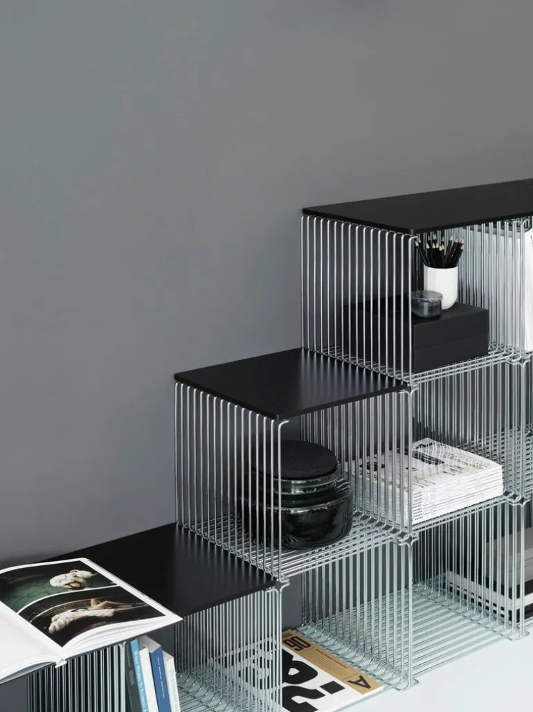 Montana Furniture Panton Wire Single modul, djup 34,8 cm, 43 krom