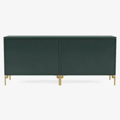 Montana Furniture Save låg sideboard, mässingsben - 163 Svart jade
