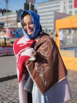 Moomin Arabia Mumin handduk, 50 x 70 cm, Mårran, grå