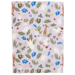 Moomin Arabia Mumin kökshanddukset om 2, 50 x 70 cm, lila - vit