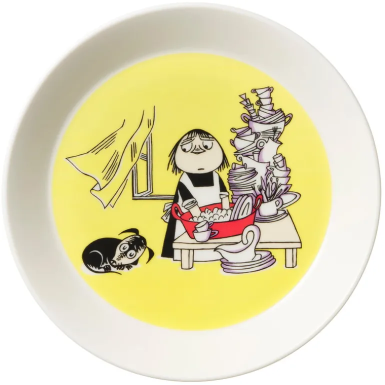 Moomin Arabia Mumin tallrik 19 cm, Misabel, gul