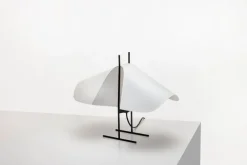 Motarasu Cho bordslampa, vit - svart