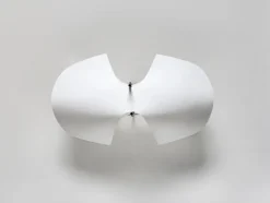 Motarasu Cho golvlampa, vit - svart