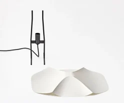 Motarasu Cho golvlampa, vit - svart