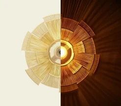 Motarasu Hokore pendellampa, bambu