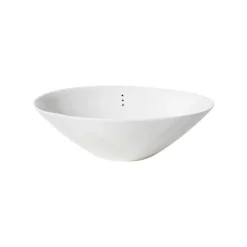 Motarasu Shiro skål, liten, 3 prickar, 18,5 cm, vit