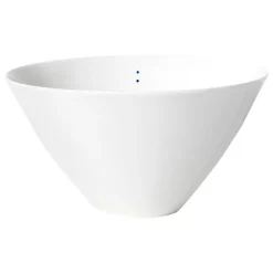 Motarasu Shiro skål, stor, 2 prickar, 24 cm, vit