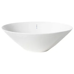 Motarasu Shiro skål, stor, 3 prickar, 30 cm, vit