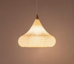Motarasu Shizuku pendellampa, washipapper - bambu
