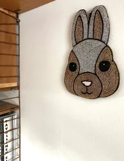 MUM's Bunny väggkonst, 25 x 28 cm, guld