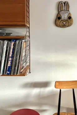 MUM's Bunny väggkonst, 25 x 28 cm, guld