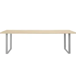 Muuto 70/70 bord, 255 x 108 cm, massiv ek - grått
