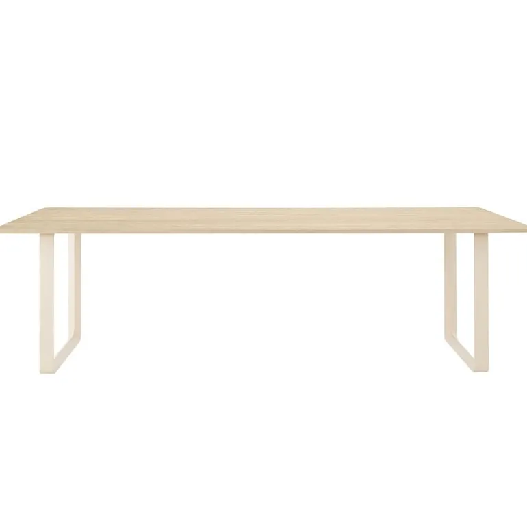 Muuto 70/70 bord, 255 x 108 cm, massiv ek - sand