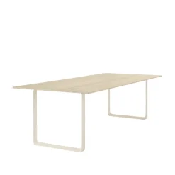Muuto 70/70 bord, 255 x 108 cm, massiv ek - sand