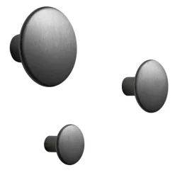 Muuto Dots Metal klädkrok, svart