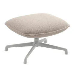 Muuto Doze fotpall med snurrfunktion, grå - beige Hearth 007