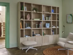 Muuto Doze fotpall med snurrfunktion, grå - beige Hearth 007