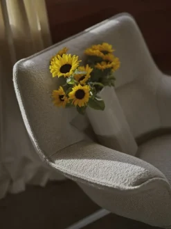 Muuto Doze fåtölj, låg, snurrfunktion, grå - beige Hearth 007