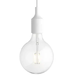 Muuto E27 LED pendellampa, vit