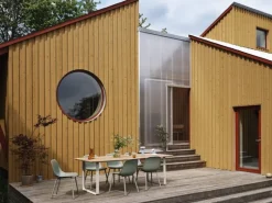 Muuto Fiber Outdoor stol, mattgrön