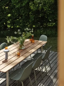 Muuto Fiber Outdoor stol, mattgrön