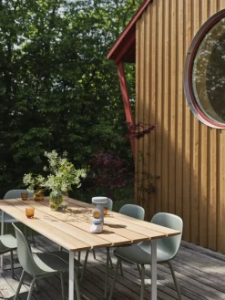 Muuto Fiber Outdoor stol, mattgrön