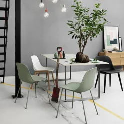 Muuto Fiber stol, rörram, svart