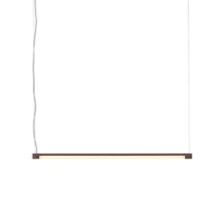 Muuto Fine hänglampa, 90 cm, djupröd