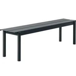 Muuto Linear Steel bänk 170 cm, svart