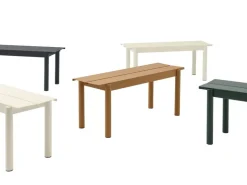 Muuto Linear Steel bänk 170 cm, mörkgrön